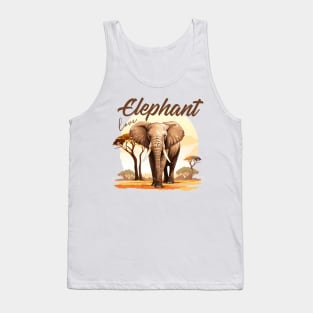 African Elephant Tank Top